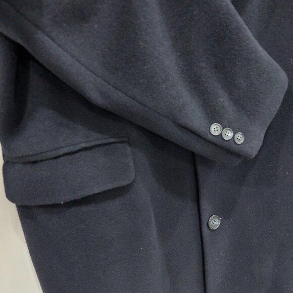 Hunt Club Brand Men's Wool And Cashmere Blend Long Overcoat, Sz 40R/Large - Picture 3 of 12